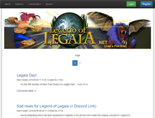 Tablet Screenshot of legendoflegaia.net